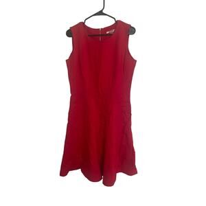 NYGARD Red Sleeveless Knit Dress, Sz 10, A07